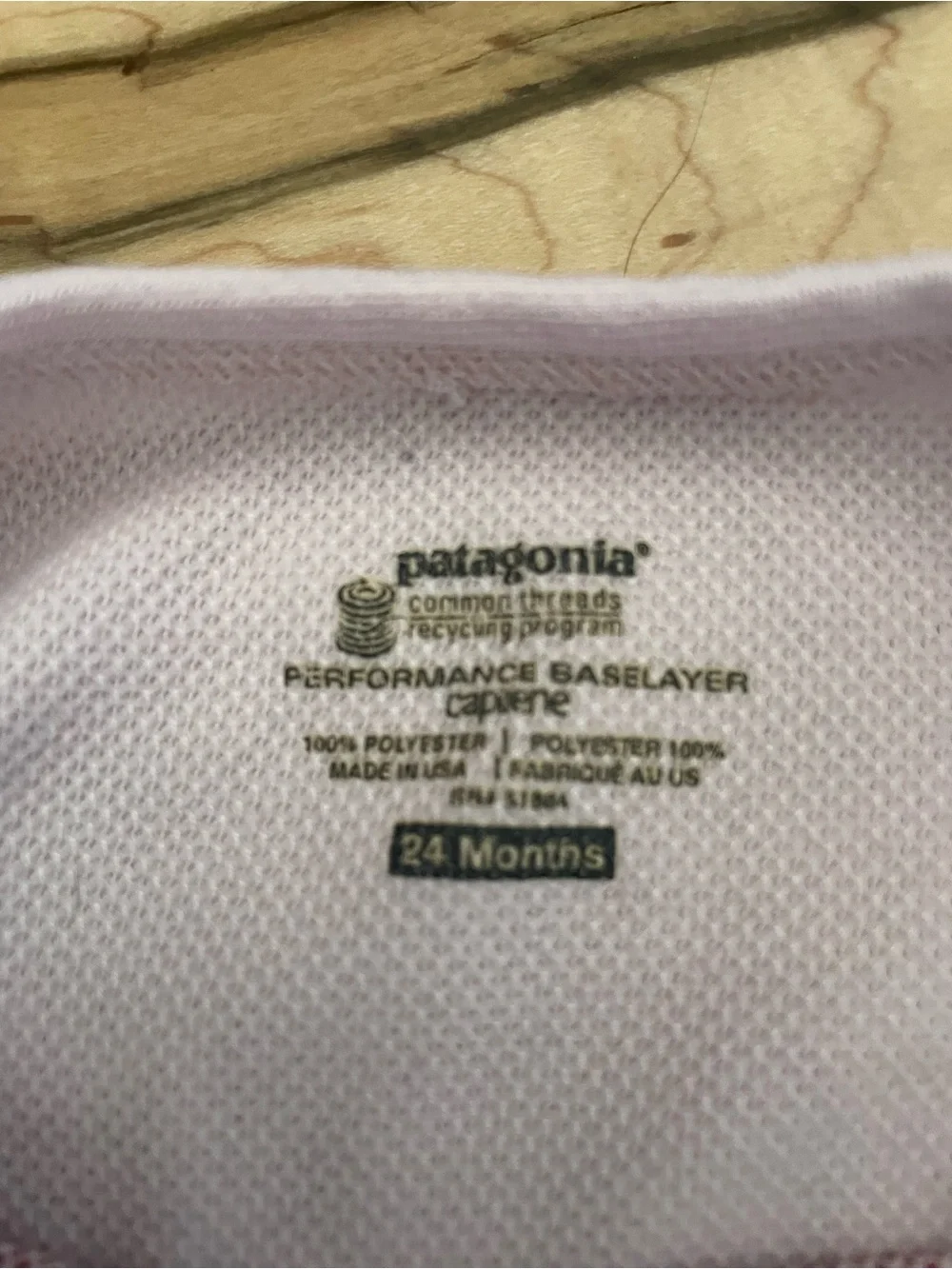 Patagonia Baby Capilene Baselayer 2pc Set Top & Pants Striped 24M